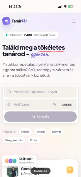 TanárTér mobil