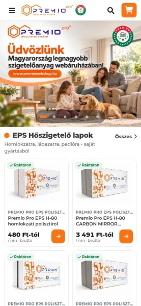 Premiowebshop.hu mobil
