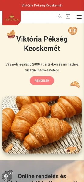 Viktória Pékség mobil